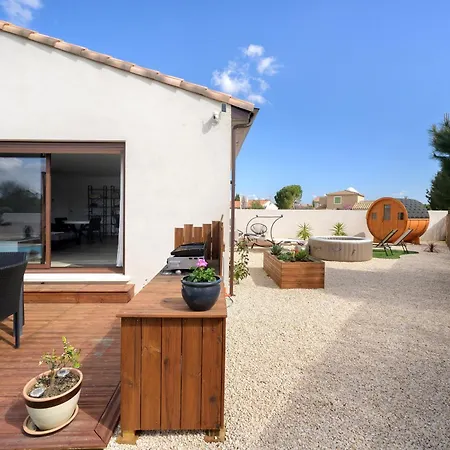 ヴィラ Avec Piscine Et Sauna Saint-Nazaire-d'Aude